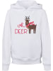 F4NT4STIC Hoodie Christmas Deer in weiß