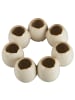 IB Laursen Vase EIFÖRMIG Weiß 7 Vasen im Kreis 19x6 cm