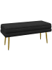 HOMCOM Sitzbank in Schwarz 100L x 37,5B x 42H cm