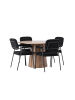 ebuy24 Schwarz 120 x 120 cm