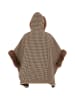 osha Damen Poncho in Braun