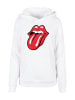 F4NT4STIC Basic Hoodie The Rolling Stones Zunge in weiß