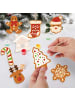 ARTNANAS DIY Malen nach Zahlen 8er Set -"Weihnachtsanhänger" 