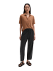 Marc O'Polo Jerseybluse im Polo-Stil regular in Burnt Brown