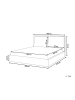 Beliani Doppelbett BAJONNA in Beige/Schwarz - (W) 200 x (H) 94 x (L) 235 cm