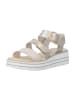 remonte Plateau Sandaletten in Gold