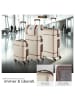 tectake Hartschalenkoffer-Set 13-tlg. ABS-Kunststoff, inkl. Kofferwaage