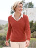 WITT WEIDEN V-Pullover in terra
