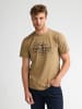 Petrol Industries T-Shirt mit Industrial-Print elliott in Braun