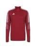 adidas Performance Sweatshirt Tiro 21 in rot / weiß