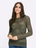 Heine Ajourpullover in khaki
