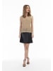 faina Damen Stricktop Mit Effektgarn in Creme Gold