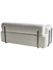 Beliani 2-Sitzer Sofa ELVA in Weiß/Schwarz - (W) 170 x (H) 74 x (L) 100 cm