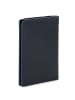 MYWALIT Geldbörse Leder 9 cm black/blue