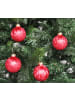Thüringer Glasdesign 12x Thüringer Glas Eislack 6cm Christbaumkugeln in Rot