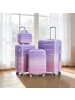 ABRIHOME Kofferset in Lila 4-teilig mit Zahlenschloss