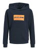 JACK & JONES Junior Kapuzenpullover Sweatshirt JJCOLE in Dunkelblau