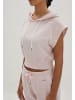 ADLYSH Sweatshirt Relax Short Sleeve Hoodie in Soft Rose