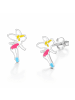 schmuck23 Ohrringe 925 Silber Elfe in Bunt