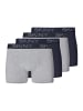 Skiny Retro Short / Pant Cotton in Grau / Blau