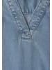Street One Blusentop mit Rüschen im Denim-Look in Light Blue Washed