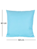 JACK 2er Set Outdoor Kissenhülle 60x60cm Uni in Hellblau