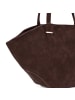 Seidenfelt Rena Schultertasche 45 cm dark brown