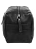 SPIKES & SPARROW Kulturtasche TOILETRY BAG echt Leder in schwarz