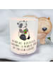 Mr. & Mrs. Panda Kerzenhalter Glas Panda Depression mit Spruch in Transparent