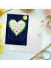 Mr. & Mrs. Panda Postkarte Love u to the moon & back mit Spruch in Bunt