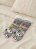 Snoopy Peanuts Snoopy Hüttensocken Haussocken Kuschelsocken Wintersocken in grau