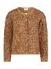 CARTOON Strick-Cardigan mit Rundhalsausschnitt in Camel/Braun