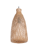 Beliani Pendelleuchten LWELA in Braun - (W) 23 x (H) 48 x (L) 23 cm