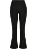 Urban Classics Urban Classics Damen Ladies Organic Interlock Bootcut Leggings in black