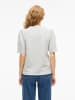 Vila Sweatshirt mit kurzen Ärmeln in Light Grey Melange