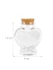 relaxdays 12x Glasflaschen-Set in Transparent - 90 ml