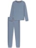 Schiesser Pyjama Casual Nightwear in Blau