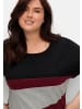 sheego T-Shirt in schwarz