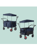 relaxdays Bollerwagen in Blau - (B)54 x (H)131 x (T)97 cm