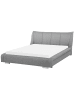 Beliani Doppelbett NANTES in Grau/Silber - (W) 208 x (H) 97 x (L) 237 cm