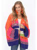 IZIA Cardigan in blue multicolor