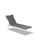 relaxdays Bankauflage in Grau - (B)180 x (H)7 x (T)50 cm