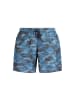 NORWAY 1963 Blaue Polyester-Badeshorts
