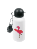 Mr. & Mrs. Panda Getränkeflasche Flamingo Yoga ohne Spruch in Weiß