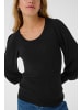 Kaffe KAdora Knit Pullover Slim fit in Black Deep