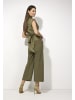More & More Schleifenbluse in tundra olive