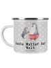 Mr. & Mrs. Panda Kaffeebecher Pinguin Beste Mutter der Welt mit ... in Grau Pastell