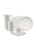 Villeroy & Boch 6er Set Espressotassen mit Untertassen Gray Pearl 70 ml in weiß
