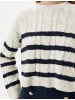 KOTON Sweater in Ekru Gestreift