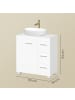 VASAGLE Waschbeckenunterschrank Custos-old in Weiß - (B)60 x (H)30 x (T)63.8 cm